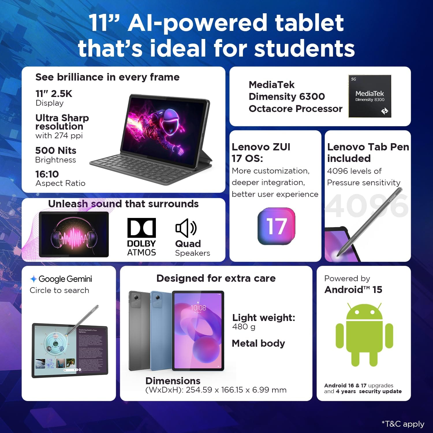 (Refurbished) Lenovo Idea Tab 11" 2.5K 8GB/256GB - Dimensity 6300, Pen Support | Excellent Condition - Image 2