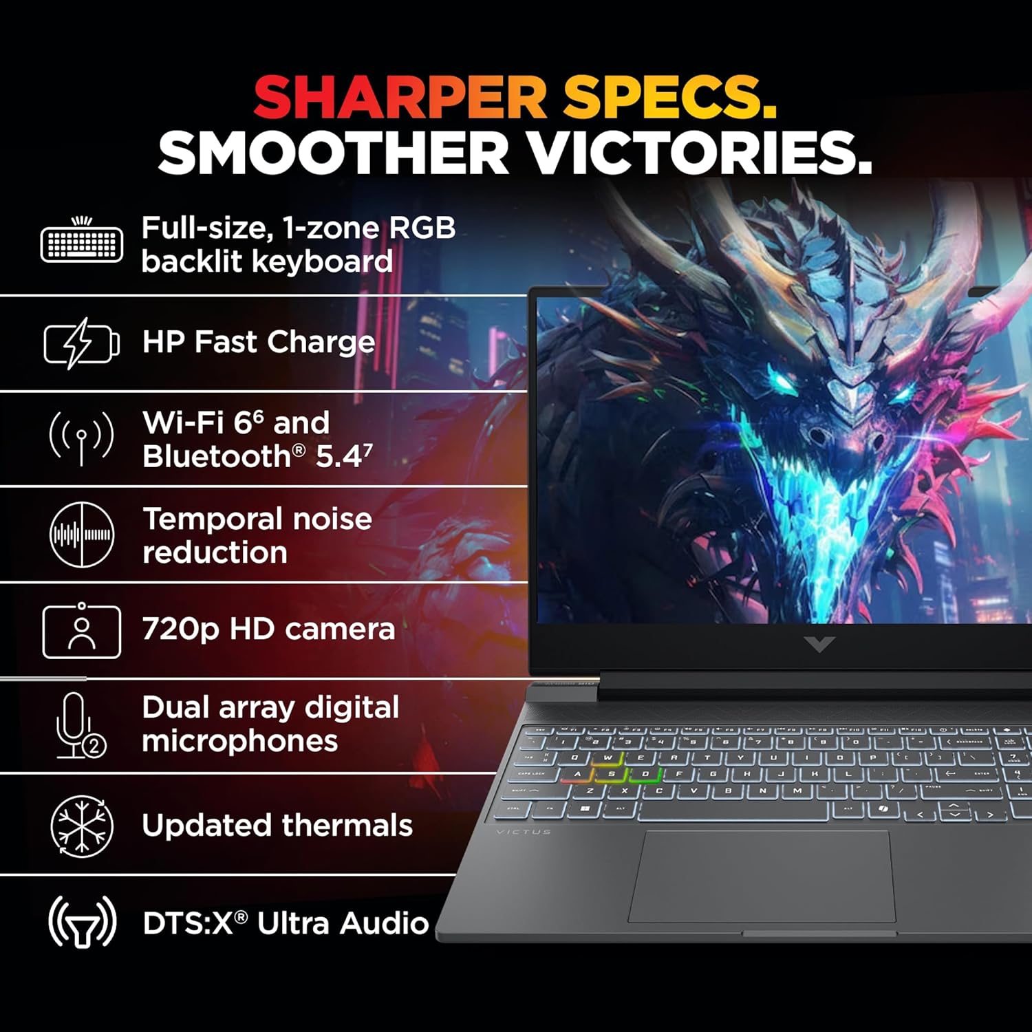 (Refurbished) HP Victus 15.6" Gaming - Core i7-13620H, RTX 5060 8GB, 24GB RAM, 1TB SSD, 144Hz | Excellent Condition - Image 5