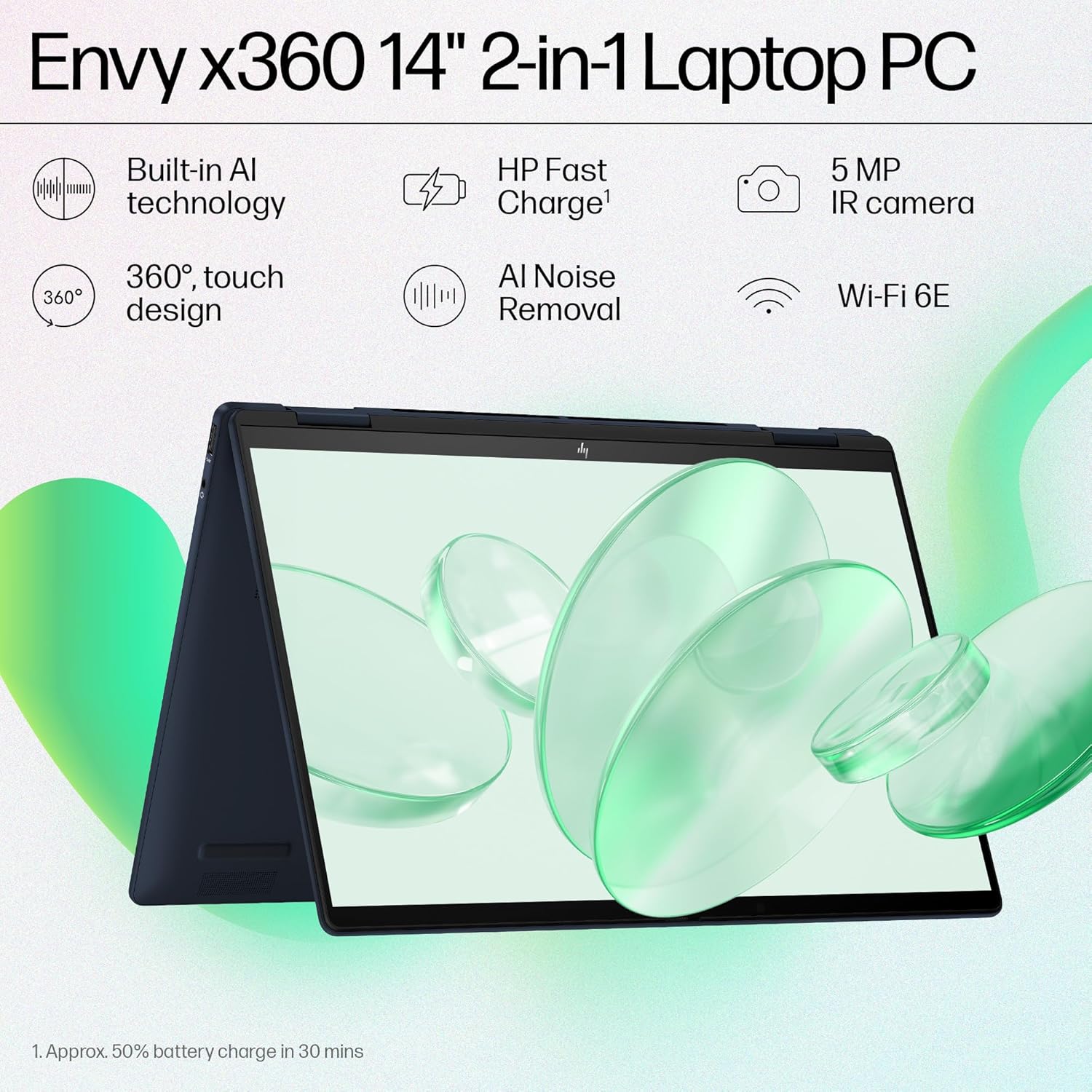 (Refurbished) HP Envy x360 14" 2-in-1 - Core Ultra 7 155U, 32GB RAM, 1TB SSD, 2.8K OLED IMAX Touch | Excellent Condition - Image 2
