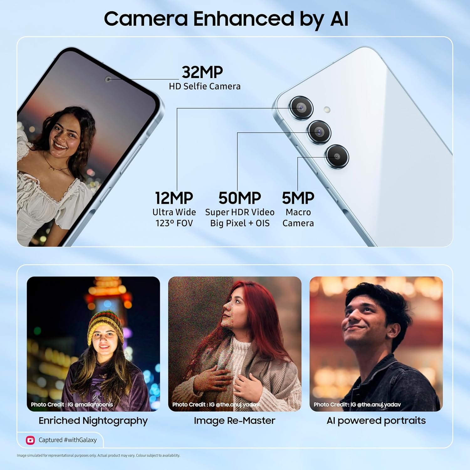(Refurbished) Samsung Galaxy A55 5G 12GB/256GB - Awesome Iceblue | Excellent Condition - Image 6