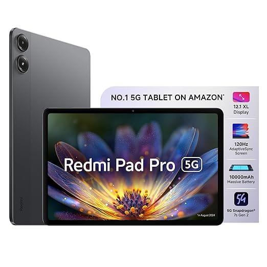 (Refurbished) Redmi Pad Pro 5G 12.1" 120Hz 8GB/256GB - 10000mAh, Graphite Grey | Excellent Condition