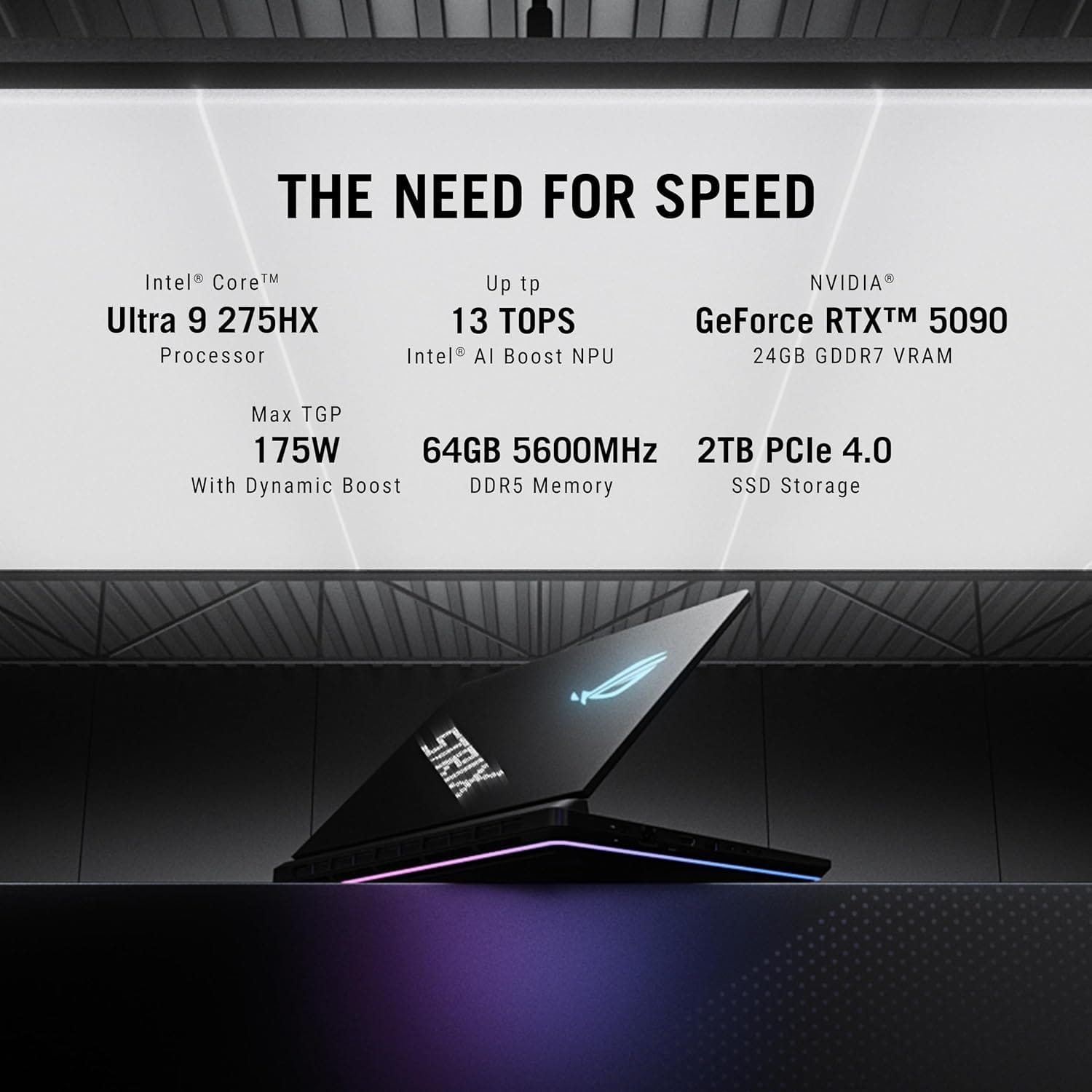 (Refurbished) ASUS ROG Strix SCAR 18 - Core Ultra 9 275HX, RTX 5090 24GB, 64GB RAM, 2TB SSD, 18" 2.5K 240Hz | Excellent Condition - Image 3
