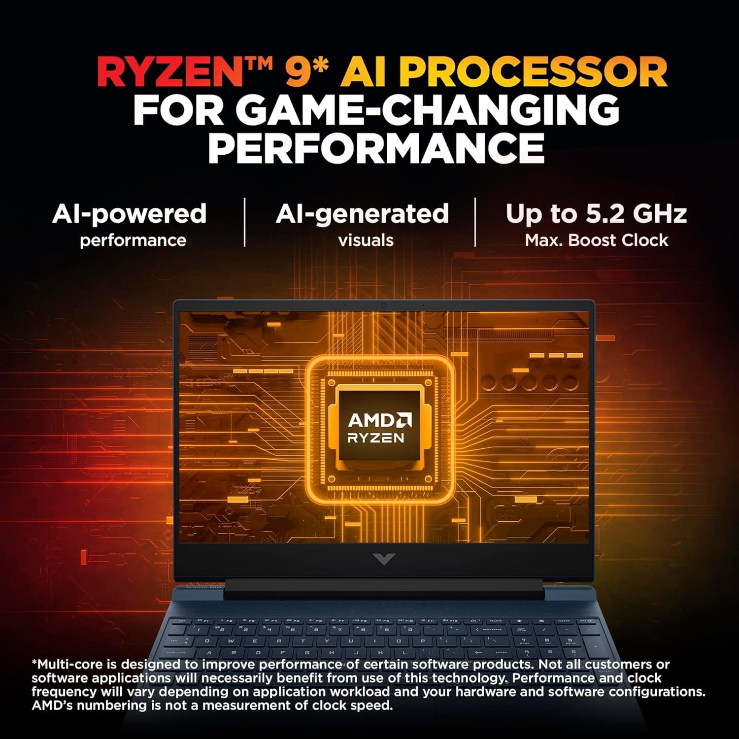(Refurbished) HP Victus 15.6" Gaming - Ryzen 9 8945HS, RTX 4060 8GB, 16GB RAM, 1TB SSD, 144Hz | Excellent Condition - Image 2
