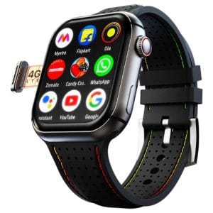 Fire-Boltt Dream WristPhone 4G calling smartwatch in Midnight Grace – front view