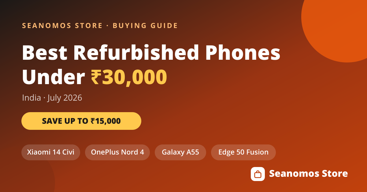 Best refurbished phones under ₹30,000 in India July 2026: Xiaomi 14 Civi, OnePlus Nord 4, Samsung Galaxy A55 and Motorola Edge 50 Fusion